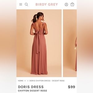 Birdy Grey - Doris Chiffon Dress - Desert Rose